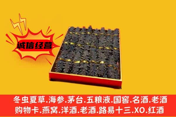 定边县回收海参